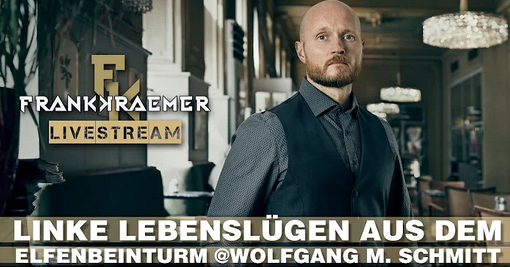 Frank Kraemer zollt in seinem Livestream linker Selbstkritik Respekt (Bildquelle: Kraemer)